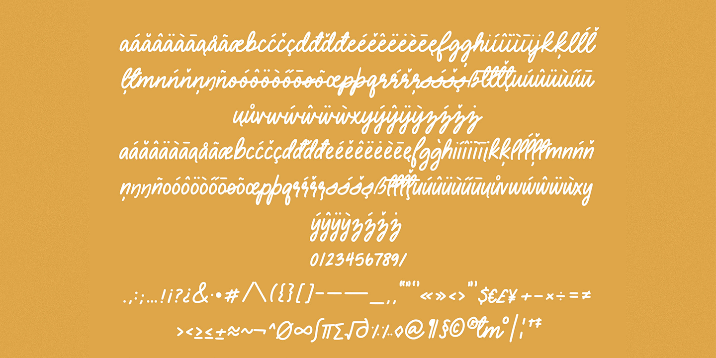 Przykład czcionki Palmer Lake Script